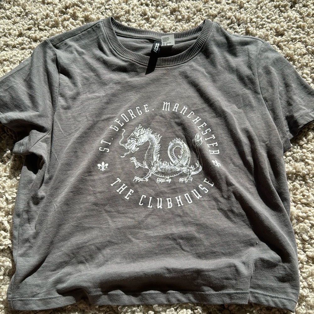 Grey and white baby t